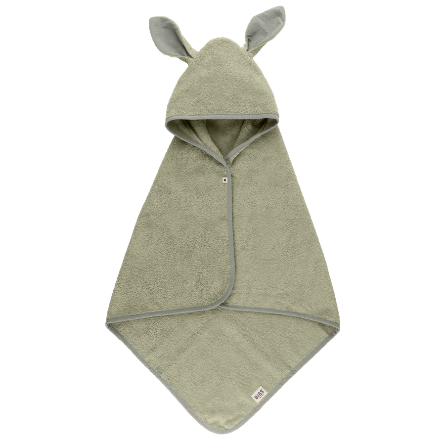 Μπουρνούζι Bibs Kangaroo με κουκούλα Baby Sage