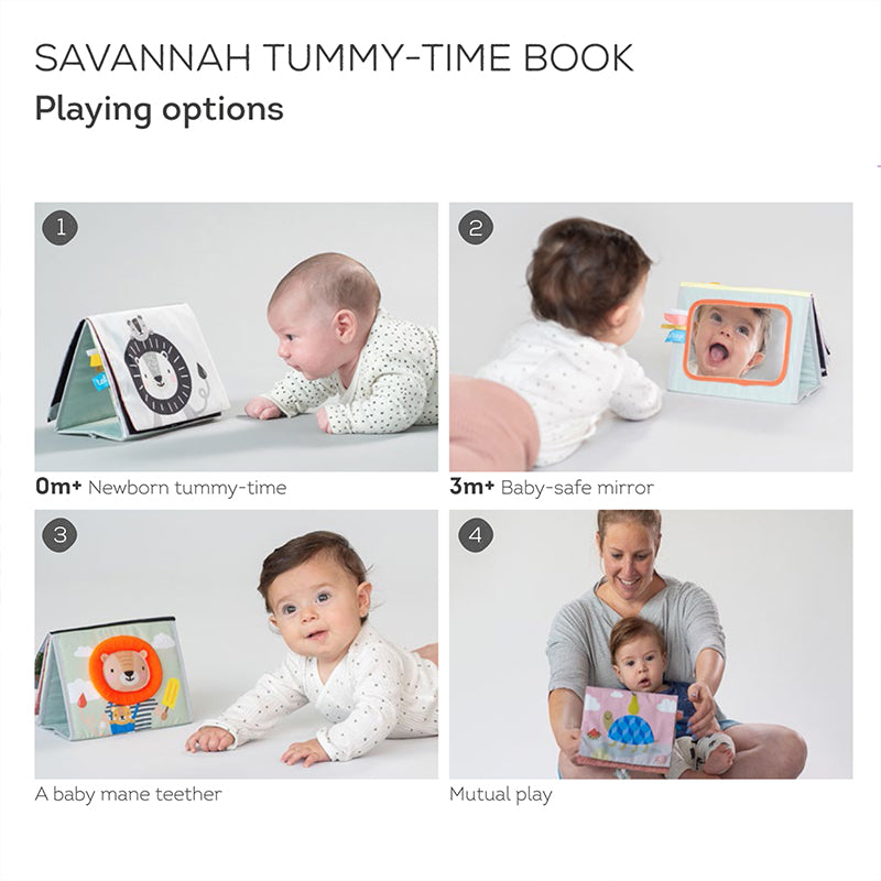 Taf toys Savannah Tummy-time book 0m+