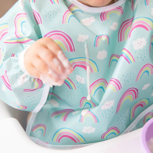 Bumkins Σαλιάρα Αδιάβροχη Sleeved Bib Rainbows